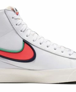 (WMNS) Nike Blazer Mid '77 'Infinite White Crimson' DC1746-103 -Nike shoes-shop 1 60d18588 46bd 47ca a78c 3a1c9dce3fae