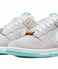 Nike Dunk Low SE 'Barber Shop - Grey' DH7614-500 -Nike shoes-shop 2 2a93339a 01e3 4f54 a76e a1b28a621a72