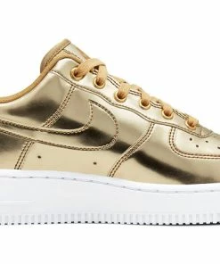(WMNS) Nike Air Force 1 SP 'Liquid Metal - Gold' CQ6566-700 -Nike shoes-shop 2 2ce22db8 02d4 40ad 814c ea0fbb608be5