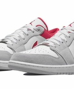 Air Jordan 1 Low SE 'Light Smoke Grey Gym Red' DC6991-016 -Nike shoes-shop 2 2fe99c4a 14c7 4960 9116 1d74668b425c