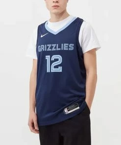 Nike NBA Basketball Sports Jersey Vest SW Fan Edition 2020 Season Gray Memphis Grizzlies Morant No. 12 Blue CW3670-419 -Nike shoes-shop 2 456d1208 542b 4310 b7f0 eb0401df7927