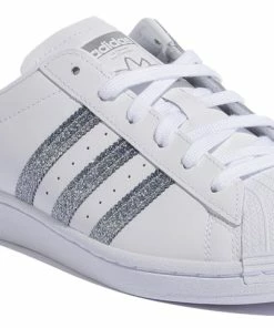 Adidas Originals (WMNS) Adidas Superstar Mule 'White Silver Metallic' FZ2260 -Nike shoes-shop 2 5fb6ea42 834c 409d b4b5 b784c4bfb707