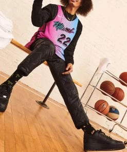 Men's Nike NBA Gradient Basketball SW Fan Edition Miami Heat Jimmy Butler 2 No. 2 Blue Pink Jersey CN1741-687 -Nike shoes-shop 2 62eaa734 991c 4b72 8ecc 3632baf97918