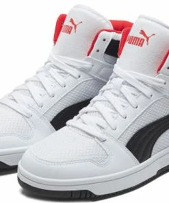 PUMA Rebound LayUp Mesh 'White Black' 370913-02 -Nike shoes-shop 2 645a77bd b0b9 44c4 98be 265bf5c0404a