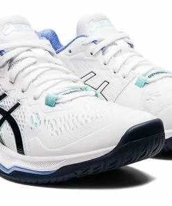 (WMNS) Asics Sky Elite FF 2 Sneakers White/Blue 1052A053-101 -Nike shoes-shop 2 86970264 0729 4adb a49b 679d387be713