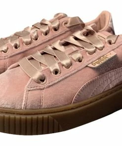 (WMNS) Puma Suede Platform Pink Skateboarding Shoes Pink 366721-02 -Nike shoes-shop 2 92113d04 b208 4f2a 8bd9 e46dd1e7db8f