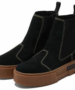 (WMNS) PUMA Mayze Chelsea Suede 'Black Gum' 382829-03 -Nike shoes-shop 2 b6a56026 7bed 4a85 89f4 bff49b522ef2