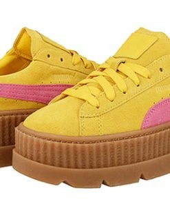 (WMNS) PUMA Fenty X Cleated Creeper 'Lemon' 366268-03 -Nike shoes-shop 2 bc7617e5 4e6b 4996 94d0 9b2d07fee43f