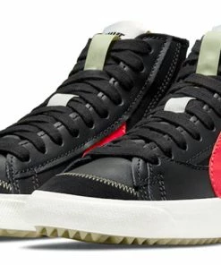 Nike Blazer Mid '77 Jumbo 'Black Bright Crimson' DD3111-001 -Nike shoes-shop 2 c183a7d6 0683 4111 a63d 8a92a24a06bb