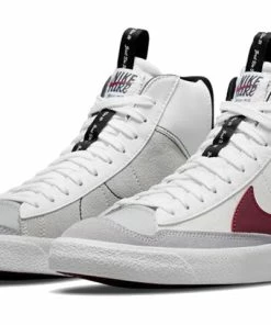 (GS) Nike Blazer Mid '77 SE 'White Rush Maroon' DH8640-101 -Nike shoes-shop 2 c4831782 eb9f 406a ae65 dde9a063ecf1