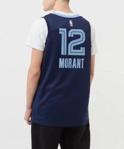 Nike NBA Basketball Sports Jersey Vest SW Fan Edition 2020 Season Gray Memphis Grizzlies Morant No. 12 Blue CW3670-419 -Nike shoes-shop 3 6fa1d12b ffcd 447c a07c 8cd39d8252bf