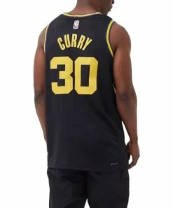 Men's Nike NBA City Edition 75 Anniversary Version SW Fan Edition Golden State Warriors Curry 30 Retro Sports Basketball Jersey/Vest Black DB4027-010 -Nike shoes-shop 3 b8f058e9 4025 435a 8326 c675212dc237