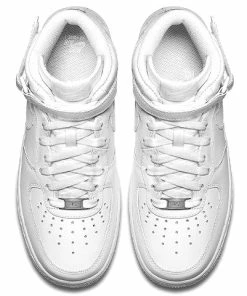 (WMNS) Nike Air Force 1 Mid 07 Leather 'Triple White' 366731-100 -Nike shoes-shop 3 d90d0cc6 b7f8 4854 bcf7 7a4c55cfd1fb