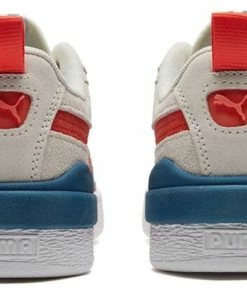 PUMA Suede Bloc 'Pristine Cherry Tomato' 381183-05 -Nike shoes-shop 4 061c0252 5f56 4fbc af2e 9ac40a6b78e0