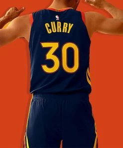 Nike NBA Stephen Curry Golden State Warriors Jersey City Edition Dark Blue CN1729-421 -Nike shoes-shop 4 24041ee3 e2c7 4ac0 83f0 fb883316988d