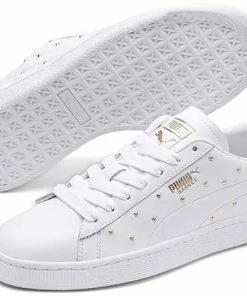 (WMNS) Puma Basket Studs 'White' 369298-01 -Nike shoes-shop 4 685c787c 4311 4fa8 81c5 36786424fb65