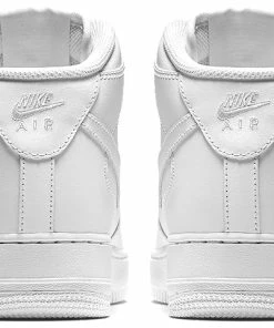 (WMNS) Nike Air Force 1 Mid 07 Leather 'Triple White' 366731-100 -Nike shoes-shop 4 fb9fa2c7 10c7 4305 82d3 9bc693b2cee5