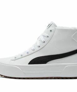 (WMNS) PUMA Kaia Mid 'Fur - White Black' 385341-02