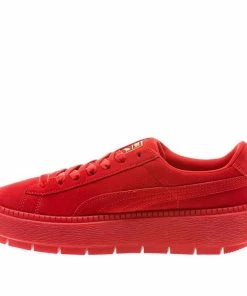 (WMNS) PUMA Suede Platform Trace Valentine S Day Sneakers Red 367045-01