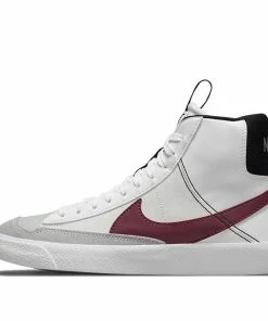 (GS) Nike Blazer Mid '77 SE 'White Rush Maroon' DH8640-101