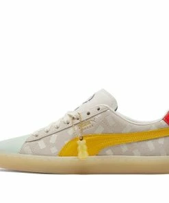 (WMNS) Haribo X Puma Suede Casual Shoes Grey/Yellow/Red 383416-01