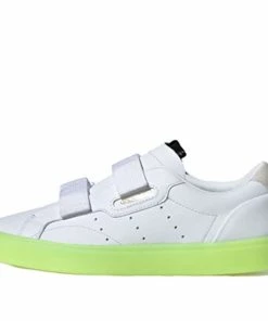 (WMNS) Adidas Sleek Straps 'White Yellow' EE8279