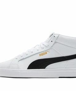 PUMA Unisex Serve Pro Mid-Top Sneakers White 382095-01