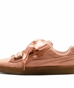 (WMNS) PUMA Basket Heart Corduroy 'Pink Brown' 366729-01