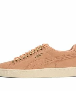 (WMNS) PUMA Suede X Chain 'Gold' 367352-01