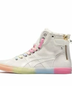 (WMNS) Asics Double Clutch Retro Fleece High Board Shoe Milk White 1202A078-101