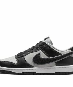 Nike Dunk Low 'Chenille Swoosh - Black Grey Fog' DQ7683-001
