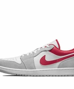 Air Jordan 1 Low SE 'Light Smoke Grey Gym Red' DC6991-016