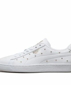 (WMNS) Puma Basket Studs 'White' 369298-01