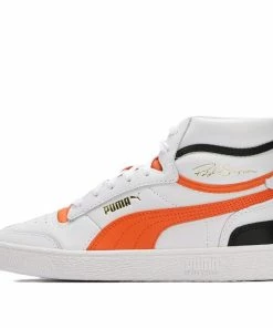 Puma Ralph Sampson Mid Mid-high Board Shoes White/Orange 370847-19