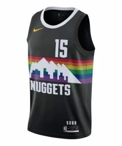 Men's Nike NBA City Limited SW Fan Edition 19-20 Season Denver Nuggets Jokic No. 15 Basketball Jersey/Vest Black AV4634-010