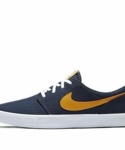 Nike SB Skateboard Portmore II Solar CNVS 'Blue Yellow' 880268-401