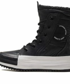 (WMNS) Converse Chuck Taylor All Star MC Boot High 'Water Repellent - Black White' 569380C