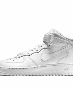 (WMNS) Nike Air Force 1 Mid 07 Leather 'Triple White' 366731-100