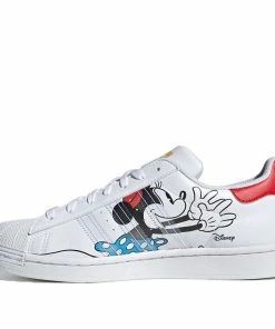 Adidas Originals Adidas Disney X Superstar 'Mickey And Minnie - White Vivid Red' GW2248